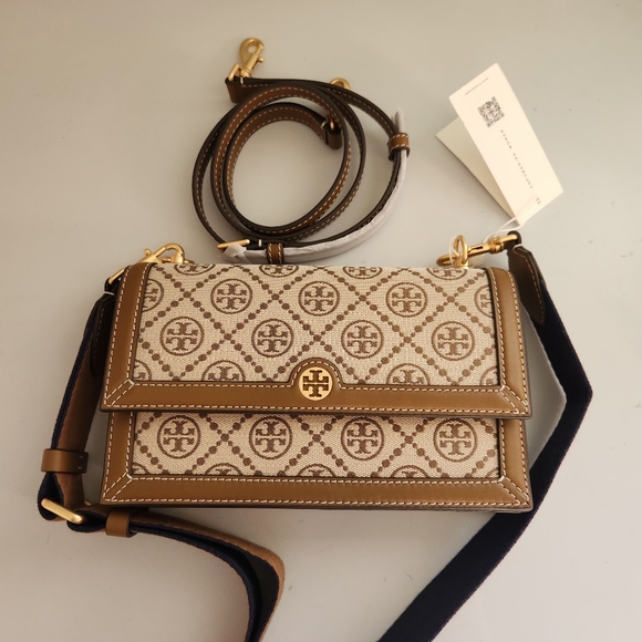 Tory Burch Tan and Brown Crossbody Bag - Picture 1 of 9
